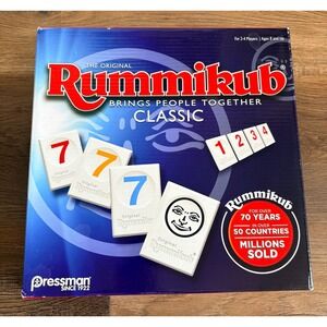 Pressman Rummikub Classic Edition Original Rummy Tile Game -Open Box, Never Used